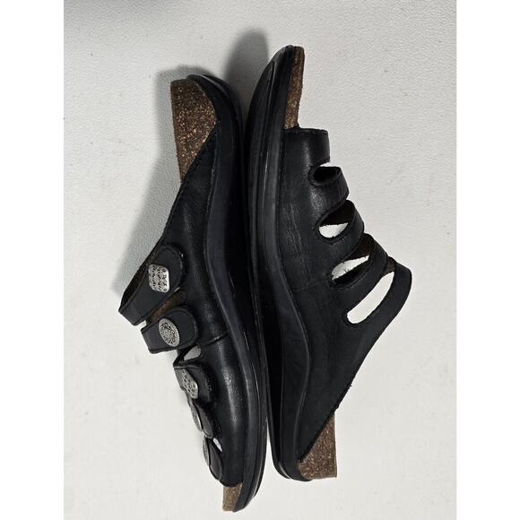 Dansko Janie 5 Strap Chunky Slide Sandals Women's Black Leather EU 40 ( US 10 ) - Picture 6 of 8